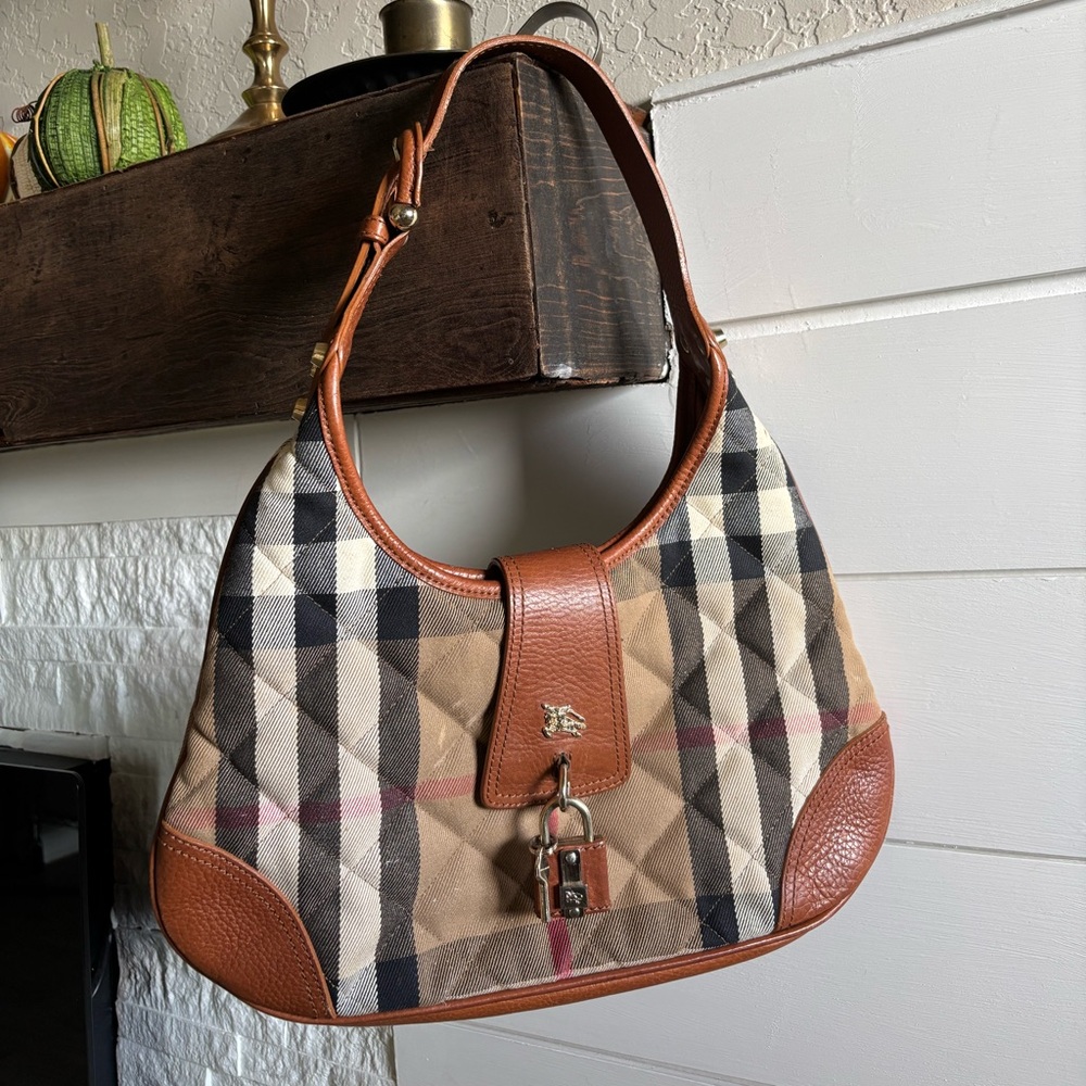 Burberry Quilted House Check handbag
